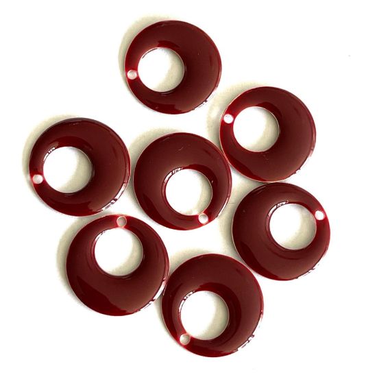 Picture of Candy Epoxy Round Open 17mm Bordeaux x1