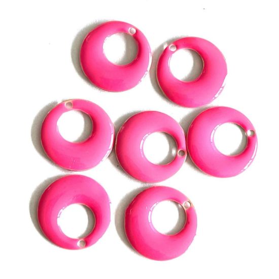Picture of Candy Epoxy Round Open 17mm Pink x1