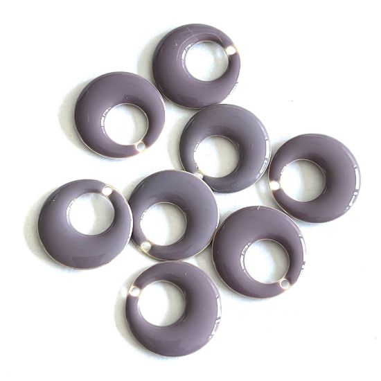 Picture of Candy Epoxy Round Open 17mm Light Purple x1