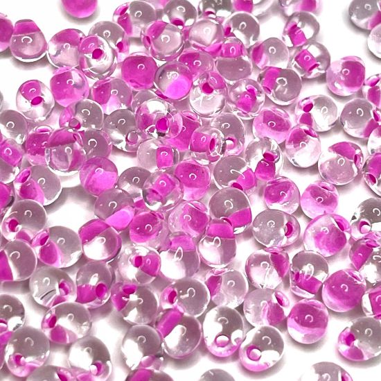 Picture of Miyuki Drop 3.4mm F23 Raspberry-Lined Crystal x10g