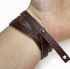 Picture of Flat Leather Wrap Bracelet 8mm Brown x60cm