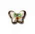 Picture of Cloisonné Bead Butterfly 23x17mm White Brown x1