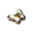 Picture of Cloisonné Bead Butterfly 23x17mm White Brown x1