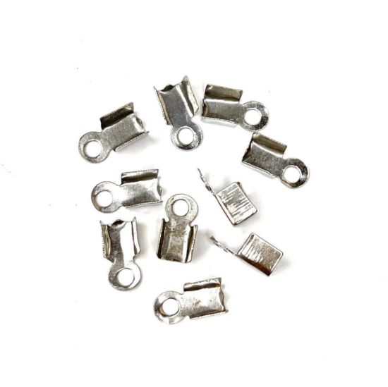 Picture of Cord End fold-over Ø2-3mm Silver x10