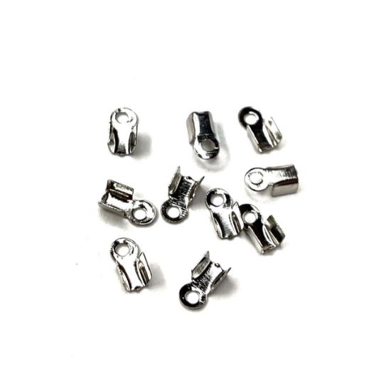 Picture of Cord End fold-over Ø1-1.5mm Silver x20