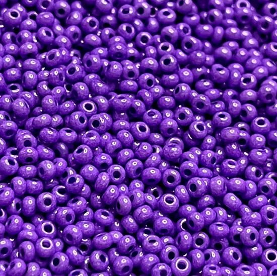 Picture of Czech Seed Beads 11/0 Opaque Dyed Violet Terra x10g
