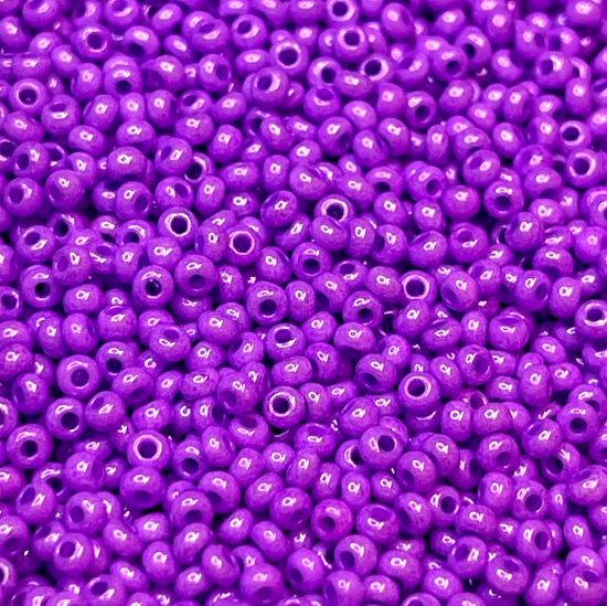 Picture of Czech Seed Beads 11/0 Opaque Dyed Violet x10g
