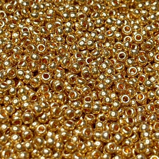 Picture of Czech Seed Beads 11/0 Gold Metallic x10g