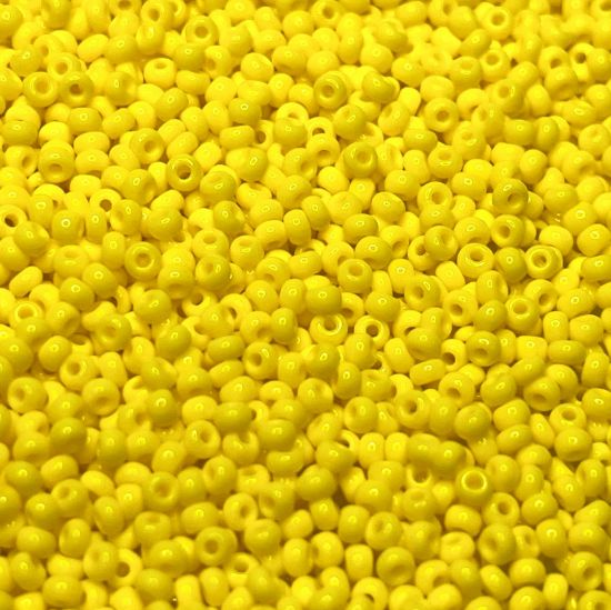 Picture of Czech Seed Beads 11/0 Opaque Yellow x10g 