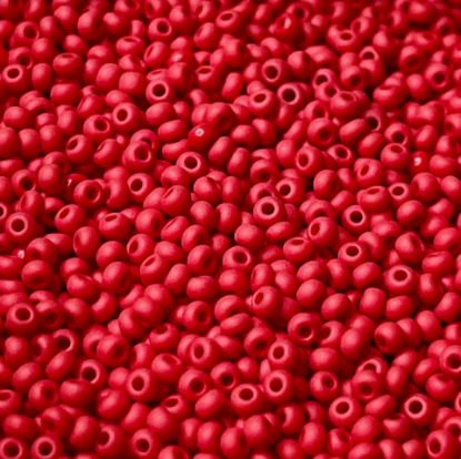 Afbeelding van Czech Seed Beads 11/0 Red Mat x10g 
