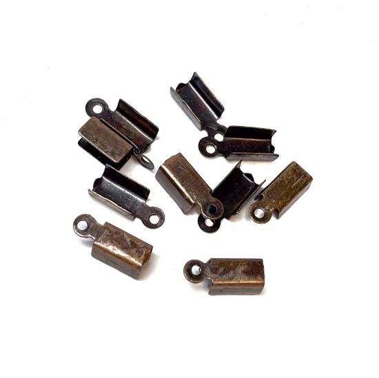 Picture of Cord End fold-over Ø3-4mm Copper x10