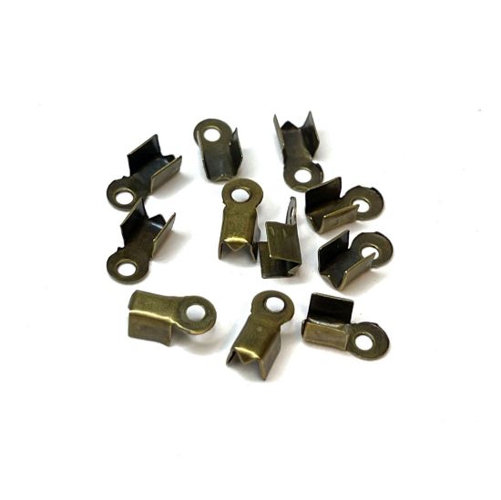 Picture of Cord End fold-over Ø2-3mm Bronze x10