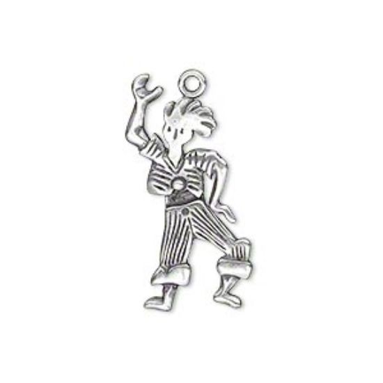 Picture of JBB Charm Boy 27x14mm w/ moveable legs Antiqued Silver x1