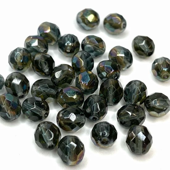 Picture of Fire-Polished 8mm Black Diamond AB x20 