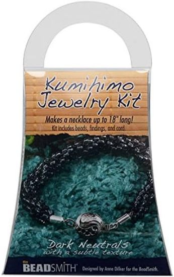 Picture of Beadsmith Kumihimo "Dark Neutrals" Necklace x1 kit 