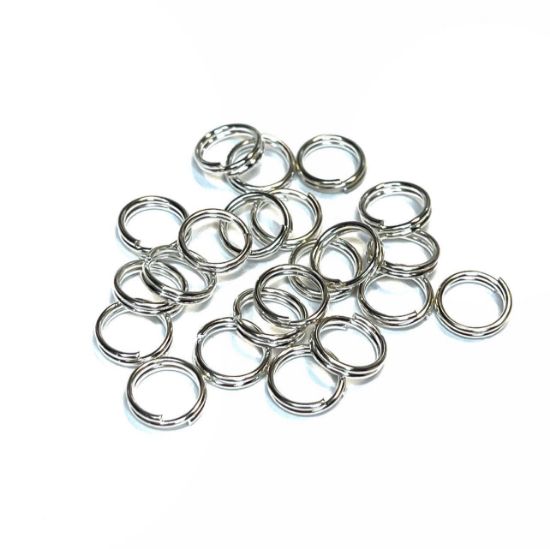 Picture of Split ring 4mm Silver Tone x50