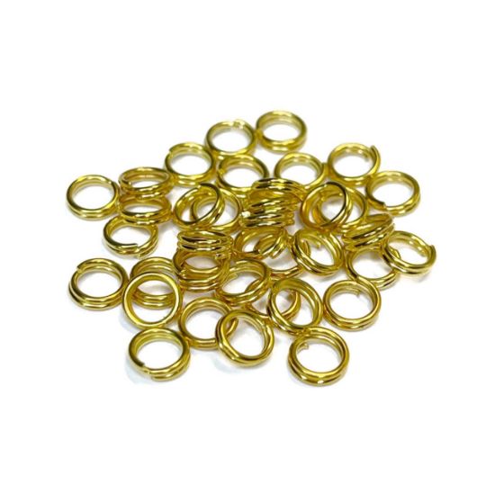 Picture of Split Ring 7mm Gold Tone x50