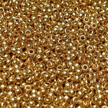 Image de Czech Seed Beads 8/0 Gold Metallic x10g