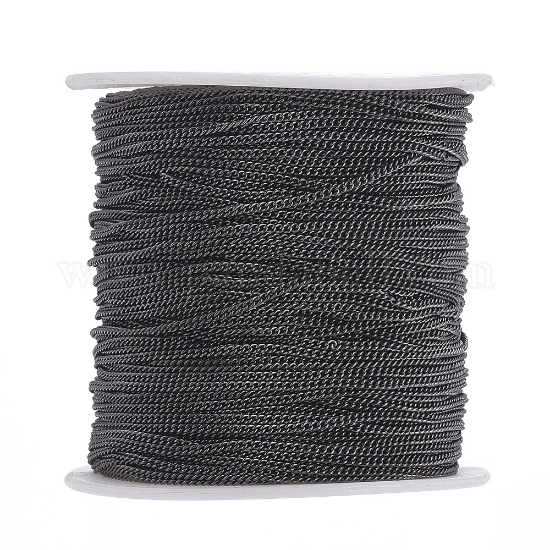 Picture of Curb Chain 1.8x1mm Gunmetal x91m