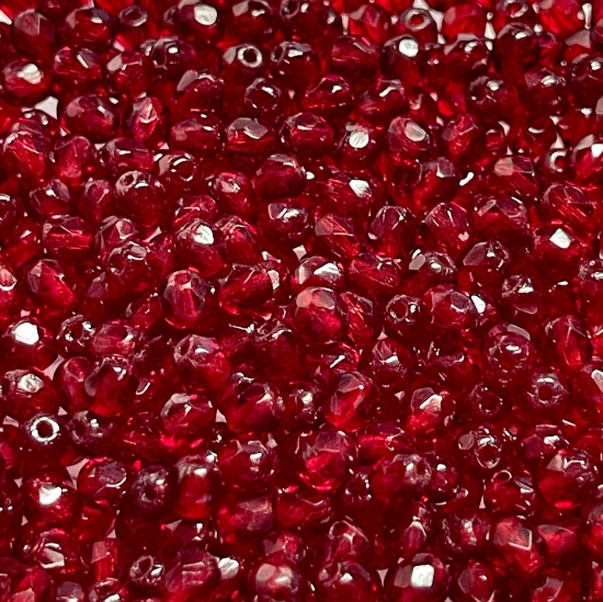 Picture of Fire-Polished 4mm Ruby x100
