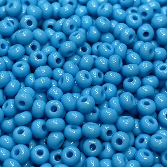 Picture of Czech Seed Beads 6/0 Blue Turquoise x10g