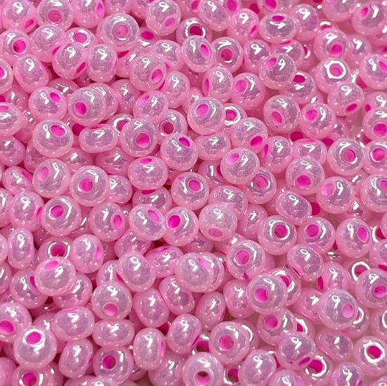 Picture of Czech Seed Beads 6/0 Pink Ceylon x10g