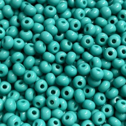 Bild von Czech Seed Beads 6/0 Green Turquoise x10g