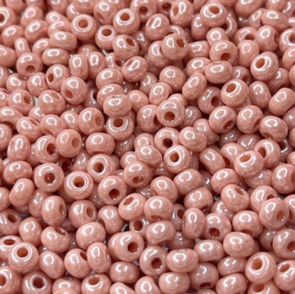 Bild von Czech Seed Beads 6/0 Opaque Pink Luster x10g