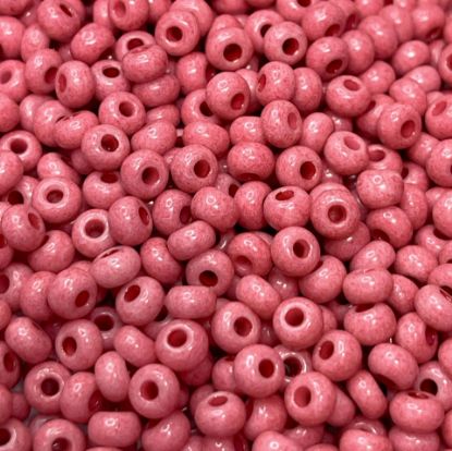 Bild von Czech Seed Beads 6/0 Opaque Pink Coral x10g