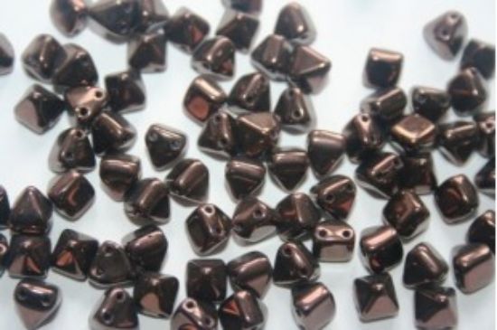 Picture of Pyramid Bead 6mm Jet Vega Luster x25