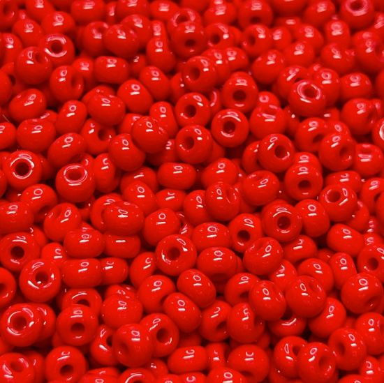 Picture of Preciosa Seed Beads 6/0 Opaque Light Red x10g