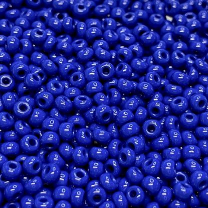 Bild von Czech Seed Beads 6/0 Blue x10g