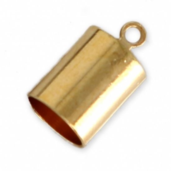 Picture of End Cap w/ Loop Ø6mm Gold Plate x2