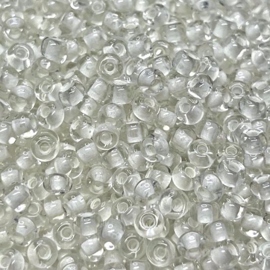 Picture of Czech Seed Beads 6/0 Crystal Glow-in-the-Dark x10g