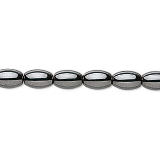 Picture of Hematite bead (manmade) 8x5mm oval x20
