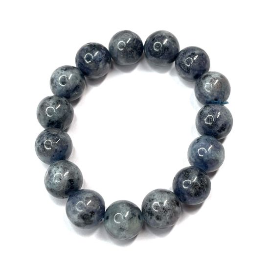 Picture of Stretch Bracelet Sesame Jasper (dyed) Dark Blue x1