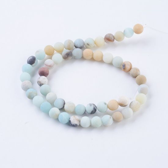 Picture of Amazonite 8mm round Frosted x38cm