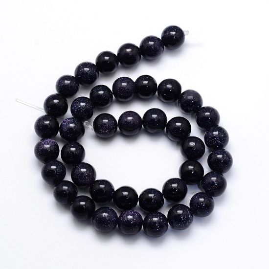 Picture of Blue Goldstone (MM) 8mm round x38cm