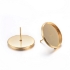 Picture of  Stainless Steel Ear stud setting 16mm round 18kt Gold Plated x10