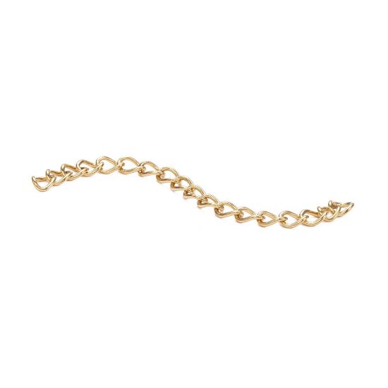 Picture of Stainless Steel Chain Extender 50mm 18kt Gold Plated x10