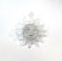 Picture of Acrylic Pendant Moon Sun Face 26x24mm White x1