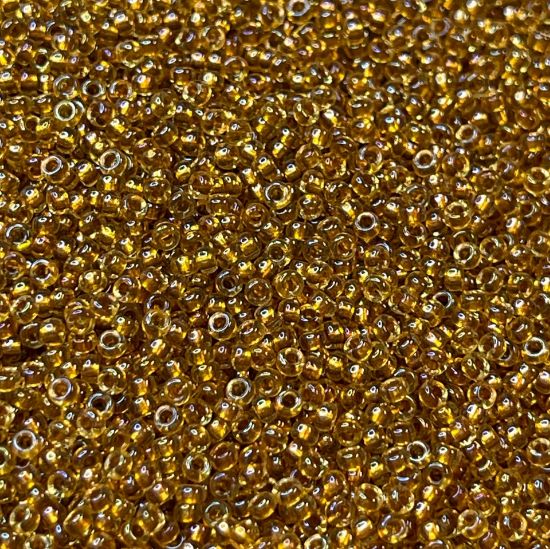 Picture of Miyuki Seed Beads 15/0 2196 Lined Topaz AB x10g