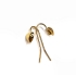 Picture of Ear wire Fishhook Heart 6mm w/loop Gold Plate x1