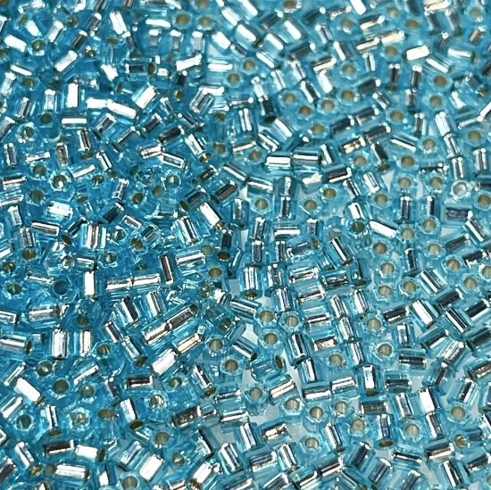 Picture of Miyuki Rocaille  11/0 Hex Cut 18 Silver Lined Light Blue x10g