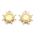 Picture of Stainless Steel Charm Sun w/ setting 8mm 18kt Gold Plated x1