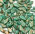Picture of Kite Beads 9x5mm Copper Splash Turquoise Green x10g