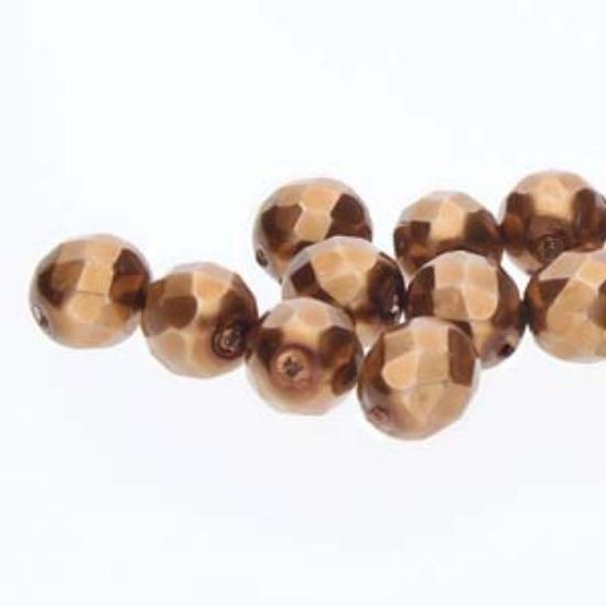 Picture of Fire Polished 6mm Antique Gold Pearl x75