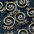 Picture of Pendant Spiral 24x17mm w/3 rings Silver Plate x1