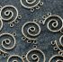 Picture of Pendant Spiral 24x17mm w/3 rings Antique Silver Plate x1