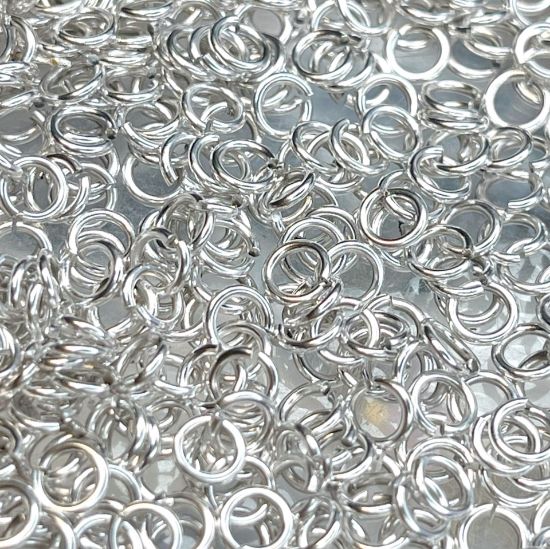 Picture of Premium Jump Ring 5x0.8mm 999° Silver Plated x50